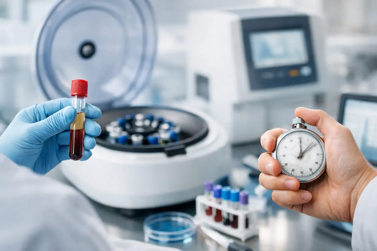 Resultados rápidos en exámenes de laboratorio